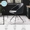Martha Stewart Sora Upholstered Stationary Office Chair in Gray/Oil Rubbed Bronze CH-222119-GY-BK-MS - alternate 4